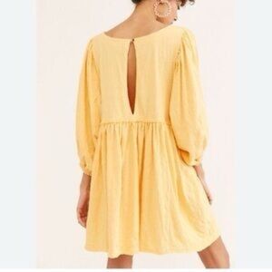 Free People Sunny Yellow Mini Dress